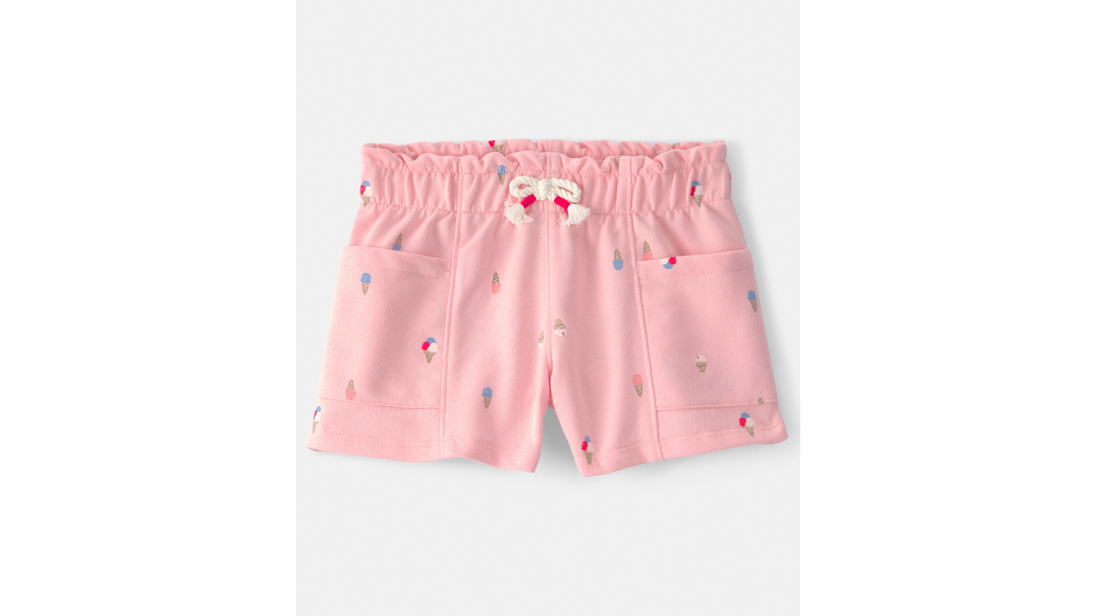 Carter's Girls' Toddler 2T-5T Ice Cream French Terry Pull-On Shorts