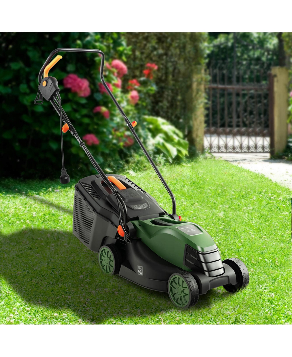 Costway Electric Corded Lawn Mower 12-amp 14-Inch Walk-Behind Lawnmower with Collection Box