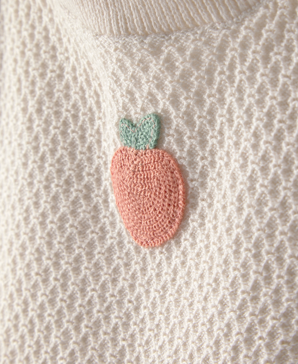 Carter's Baby Girls' Peach Crochet Top and Shorts, 2-Piece Set