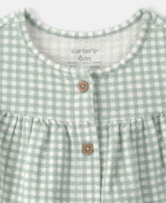 Baby Girls' Gingham Top, Shorts and Headband, 3-Piece Set