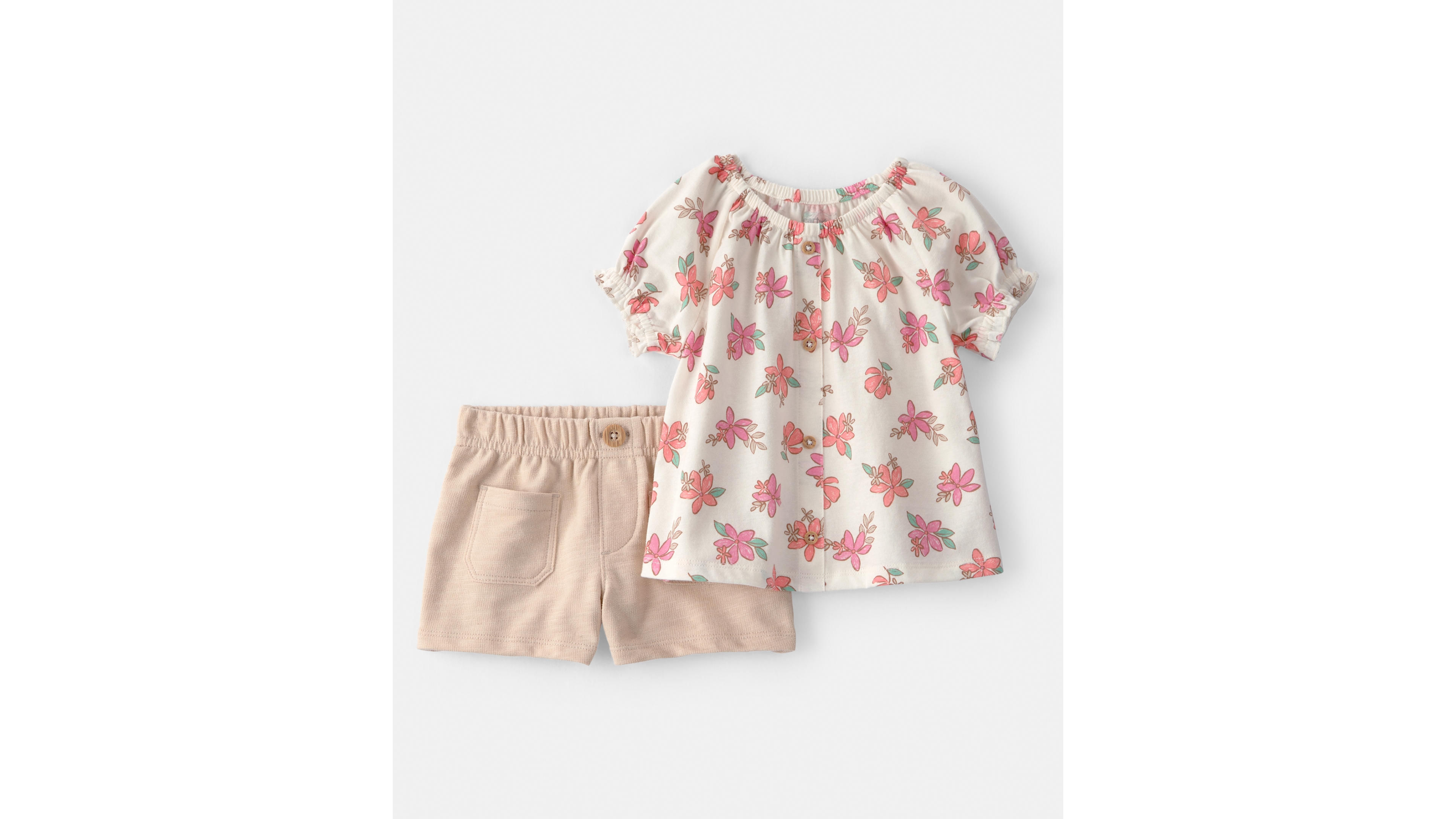 Carter's Baby Girls' Floral Top and Shorts