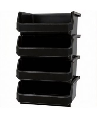 Extra Large Stackable Storage Bins for Home Organization 4-Pack