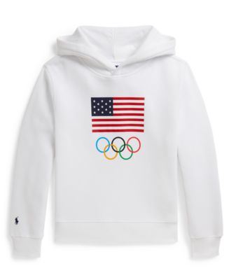 Polo Ralph Lauren Boys' 8-20 Team USA Fleece Graphic Hoodie - Macy's