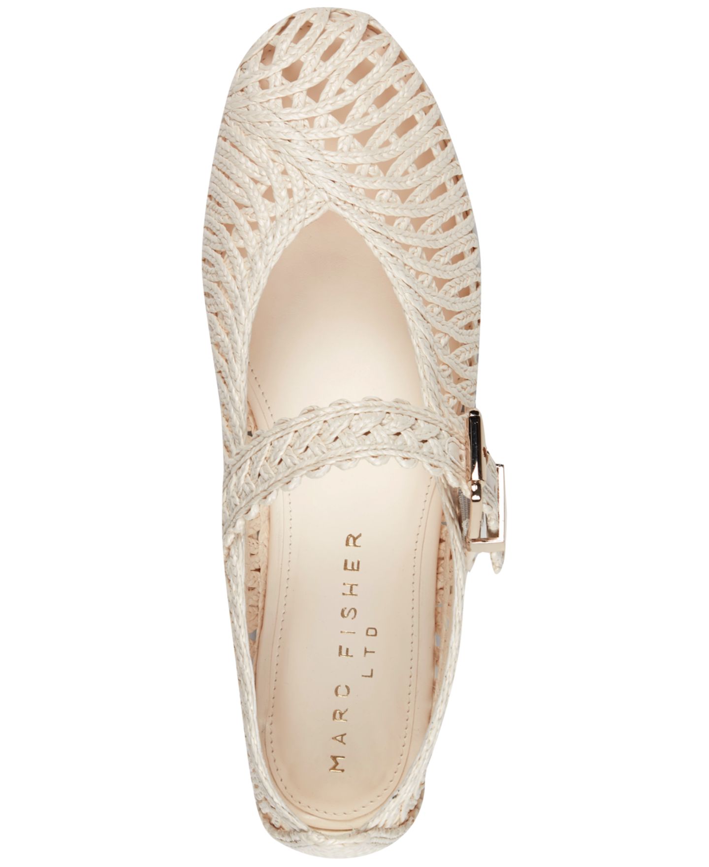 Женские балетки Marc Fisher LTD Emillia Round Toe Mary Jane Dress Flats, цвет: Кремовый — фото 4