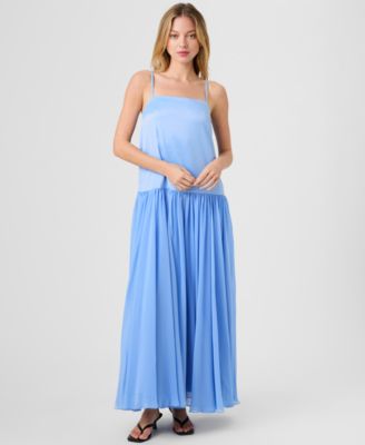 Women's Marina Silky Square Neck Maxi Dress