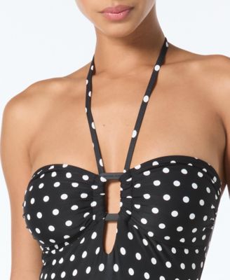 Michael Kors Women's Bandeau Neck Swim One-Piece