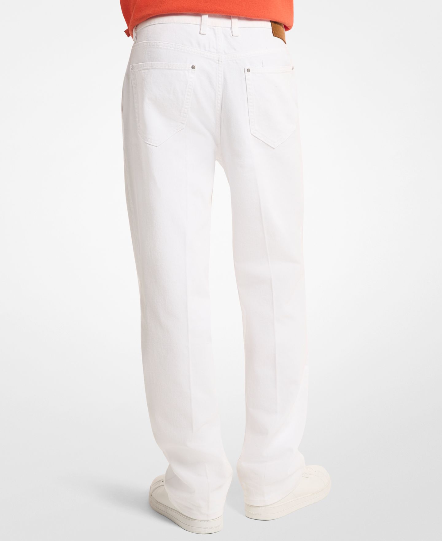 Мужские джинсы Michael Kors Finn Crease Regular-Fit, цвет: Белый — фото 3