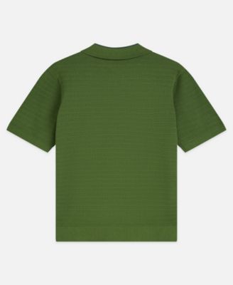 Men's Knitted Regular-Fit Polo T-Shirt