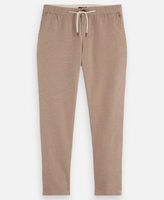 Men's Straight-Fit Linen Joggers