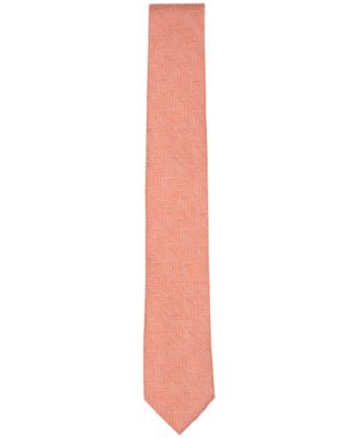 Men's Melange Chevron Solid Tie