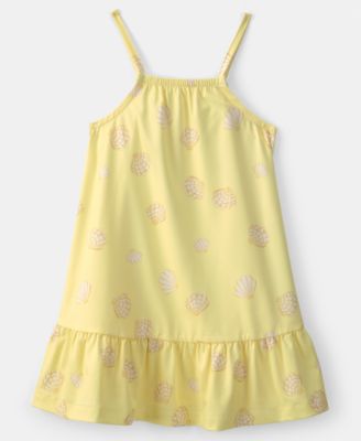 Girls' Toddler 2T-5T Shell Swim Dress