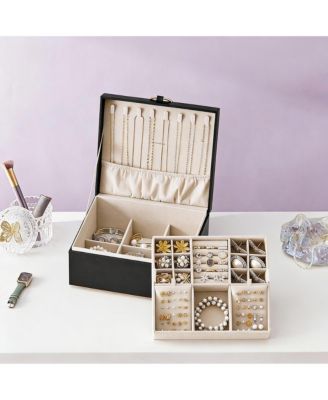 2-Drawer Jewelry Box with Floating Base