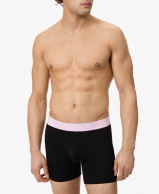 Men's 3-Pack Cotton Stretch Color Waistband Boxer Briefs