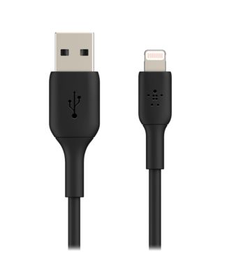 BoostCharge Dual USB-A Car Charger 24W and USB-A to Lightning Cable