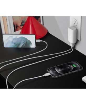 BoostCharge Dual Port USB-A and USB-C PD 37W Wall Charger with PPS