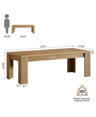 78.7-Inch Extra Long Computer Desk, Two Person Desk, Double Gaming Desk for 2 People, Workstaion