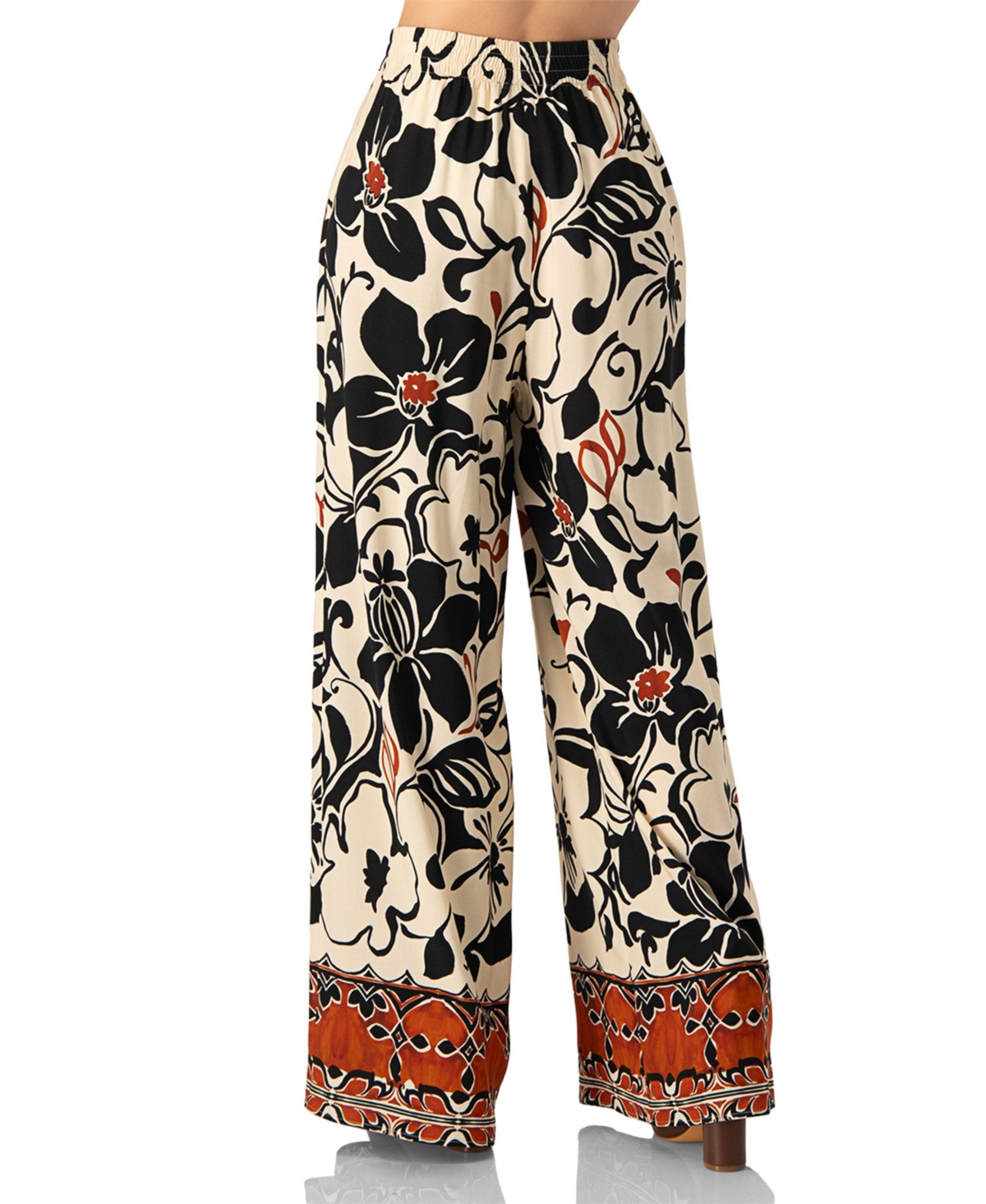Ivonne Women's Floral Wide Leg Trousers