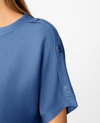 Women's Vertical Rib Sweater Knit T-Shirt