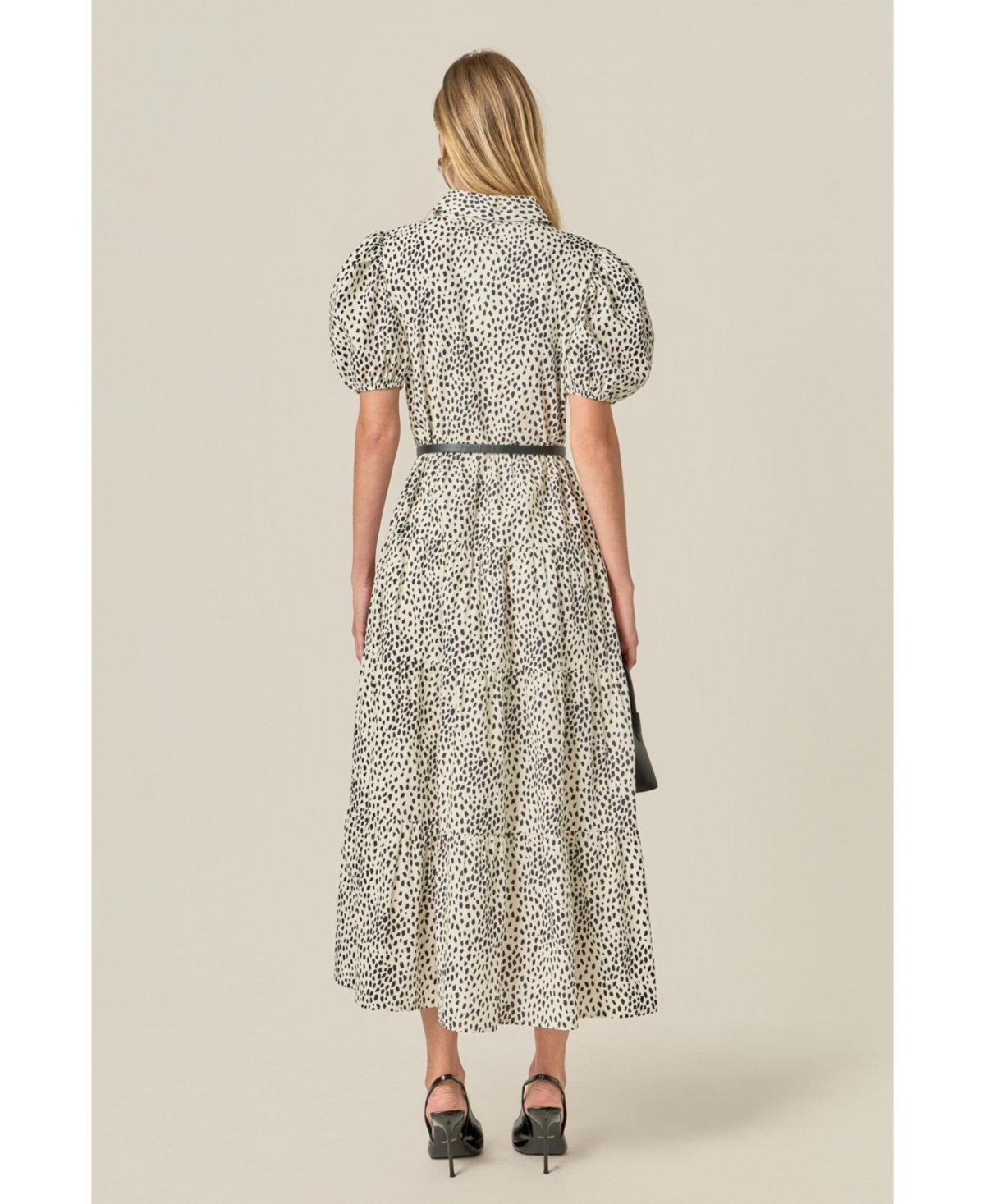 English Factory Women's Print Button Up Maxi Dress