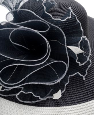 Two-Tone Extra Wide Brim Hat