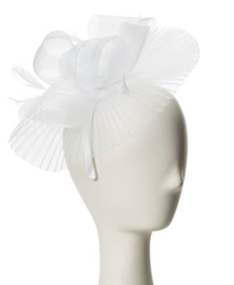 Pleated Crinoline Bow-Detail Fascinator Hat