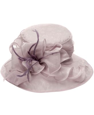 Lace Organza Wide Brim Hat