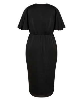 Women's Plus Size Soft Ruffle Dress