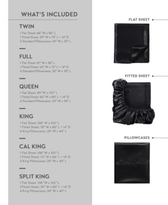Satin Luxury 4-Pc. Sheet Set, Twin