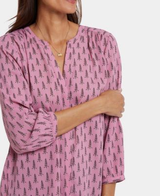 Women's Pintuck 3/4 Sleeve Top