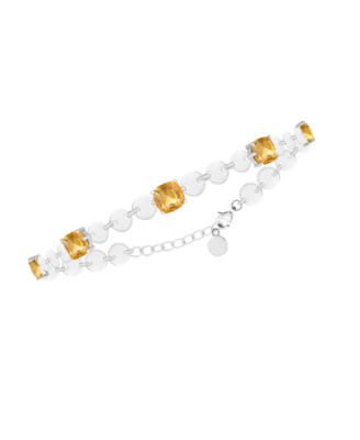 Amethyst (4-1/2 ct. t.w.) Bracelet in Sterling Silver (Also Available in Sapphire, Citrine, Blue Topaz)