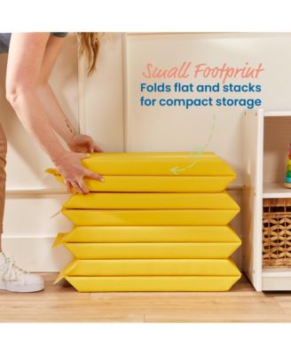 SoftZone Play Patch Toy Bins, Yellow, 2-Pack