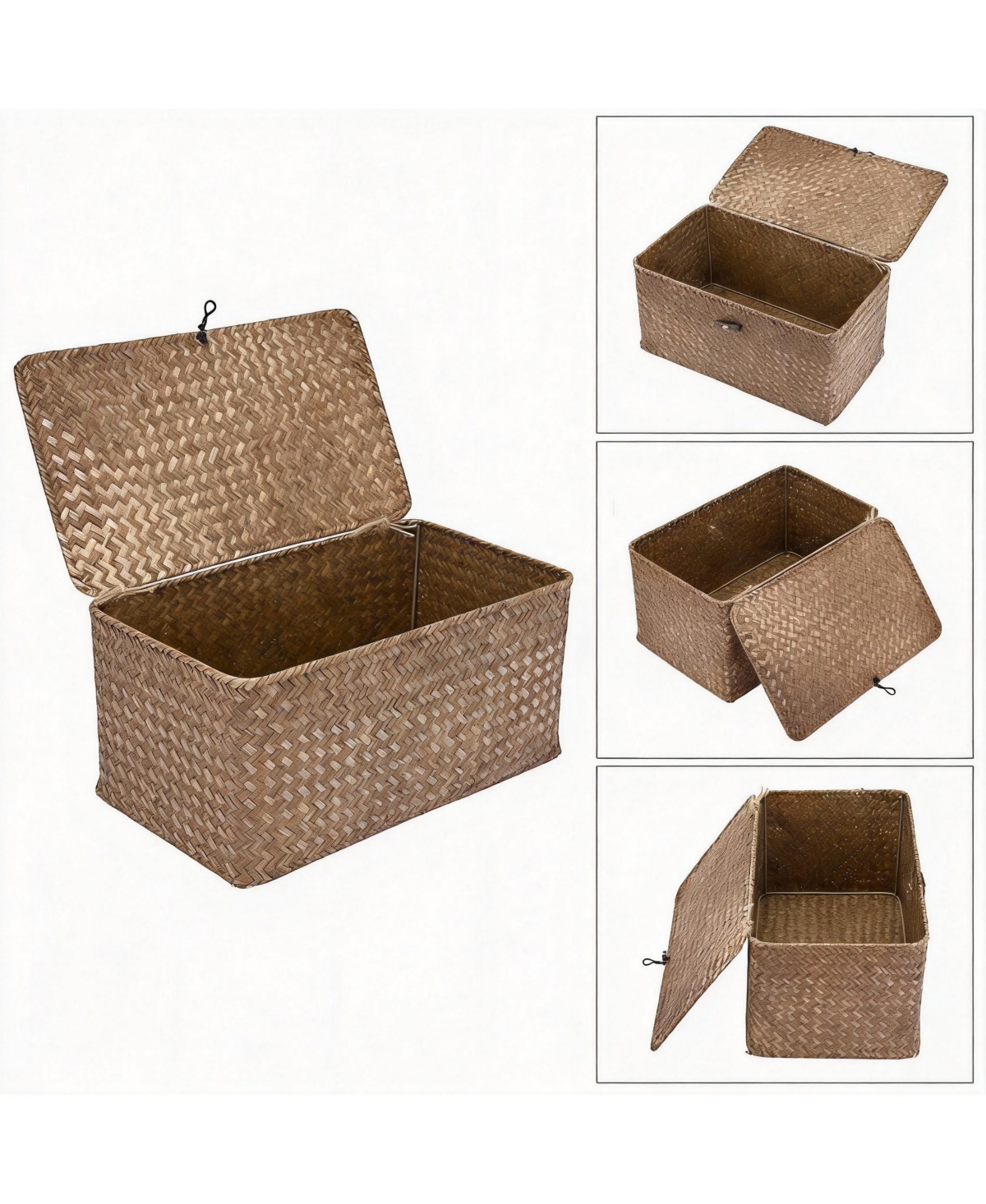 Yigii Handwoven Seagrass Baskets for Home Organization