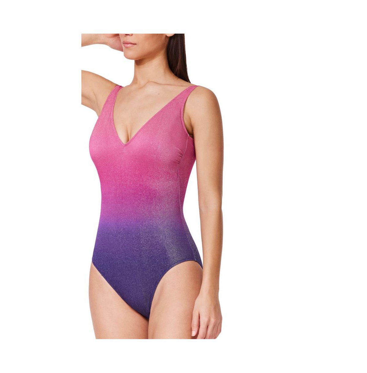 Profile by Gottex Women's Dream Ombre V Neck One Piece