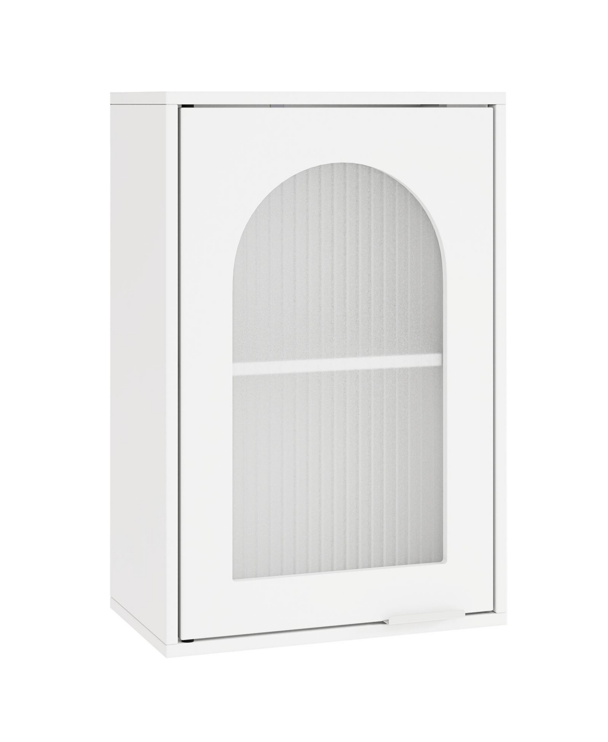 sumyeg Bathroom Wall Storage Cabinet with Tempered Glass Door and Adjustable Shelf