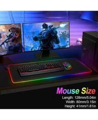Wireless Gaming Mouse with RGB Lights - Adjustable DPI for Gaming, Office Work,Lightweight Honeycomb Design Compatible with Windows/Mac/Linux