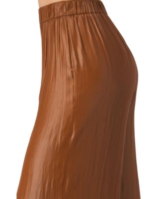 Women's Satin Wide-Leg Trousers