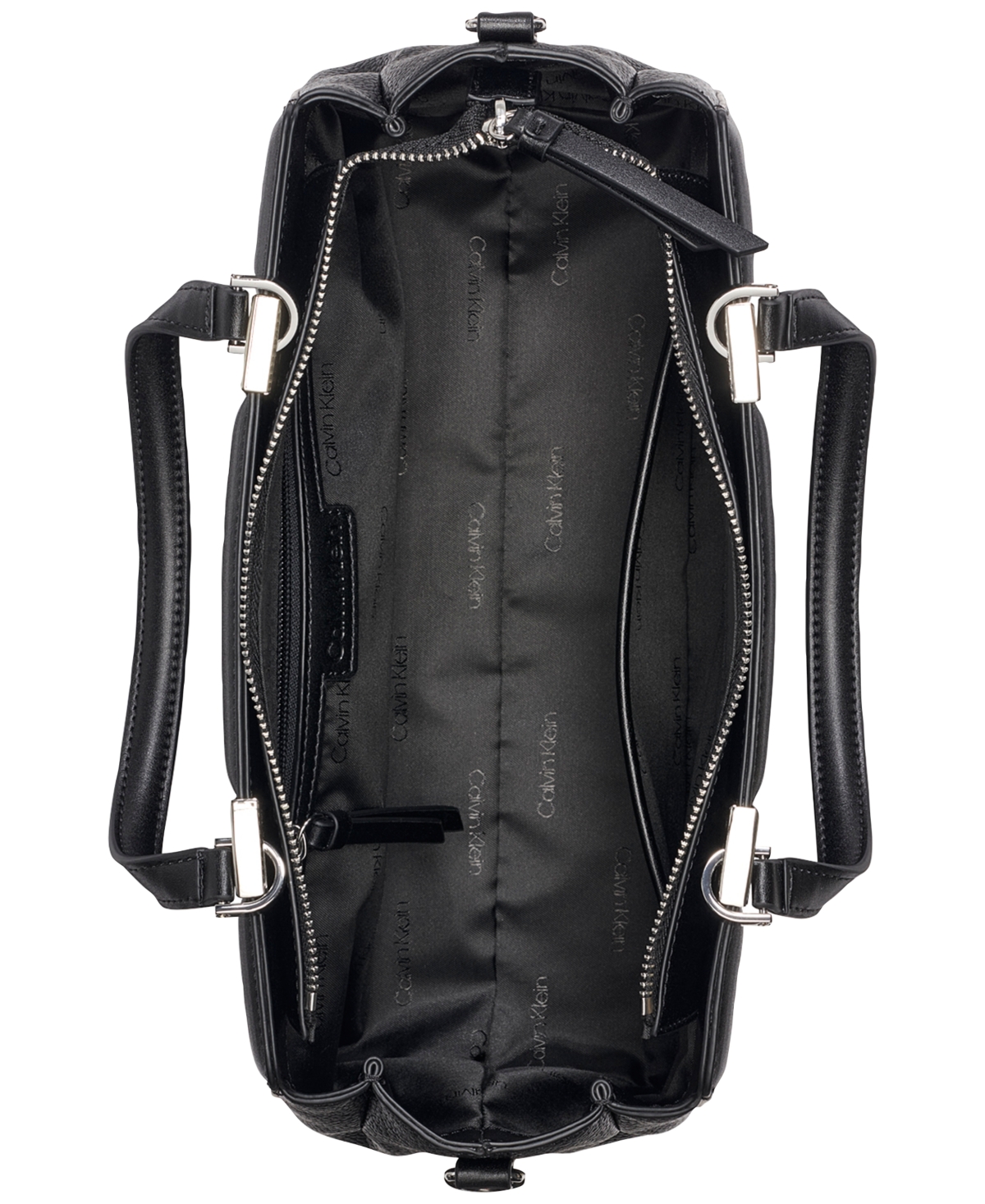 Calvin Klein Medium Jean Zipper Satchel Bag