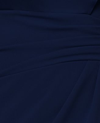 Petite Long Satin One Shoulder Ball Gown