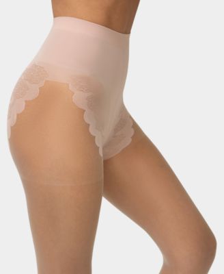 Women's  French Lace Control Top Pantyhose U5970N