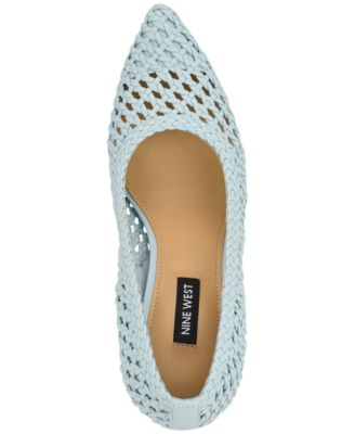 Women's Tatiana Woven Stiletto Pointy Toe Dress Pumps