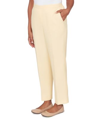 Petite Al Fresco Tailored Flat Front Pants