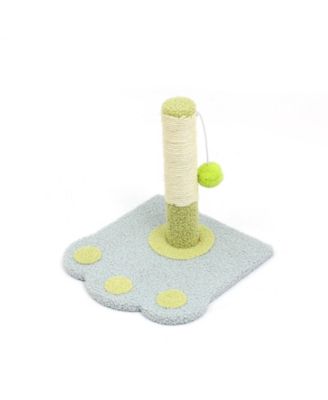 Paw Print Cat Scratching Post with Cat Tree, Suitable for Indoor Kittens and Adult Cats