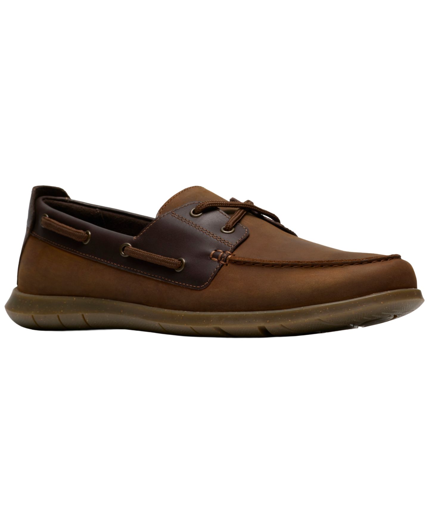 Мужские туфли Clarks Flexway 2Eye Lace-Up, цвет: Коричневый нубуковый — фото 1