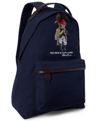 Men's Polo Bear Canvas Backpack