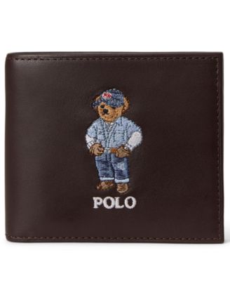 Men's Bear Print Billfold Wallet