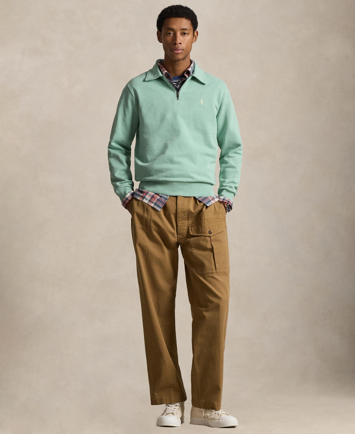 Polo Ralph Lauren Men's Loopback Quarter-Zip Sweatshirt