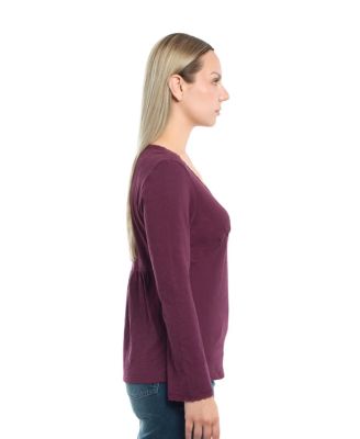 Women's V-Neck Long Sleeve Empire