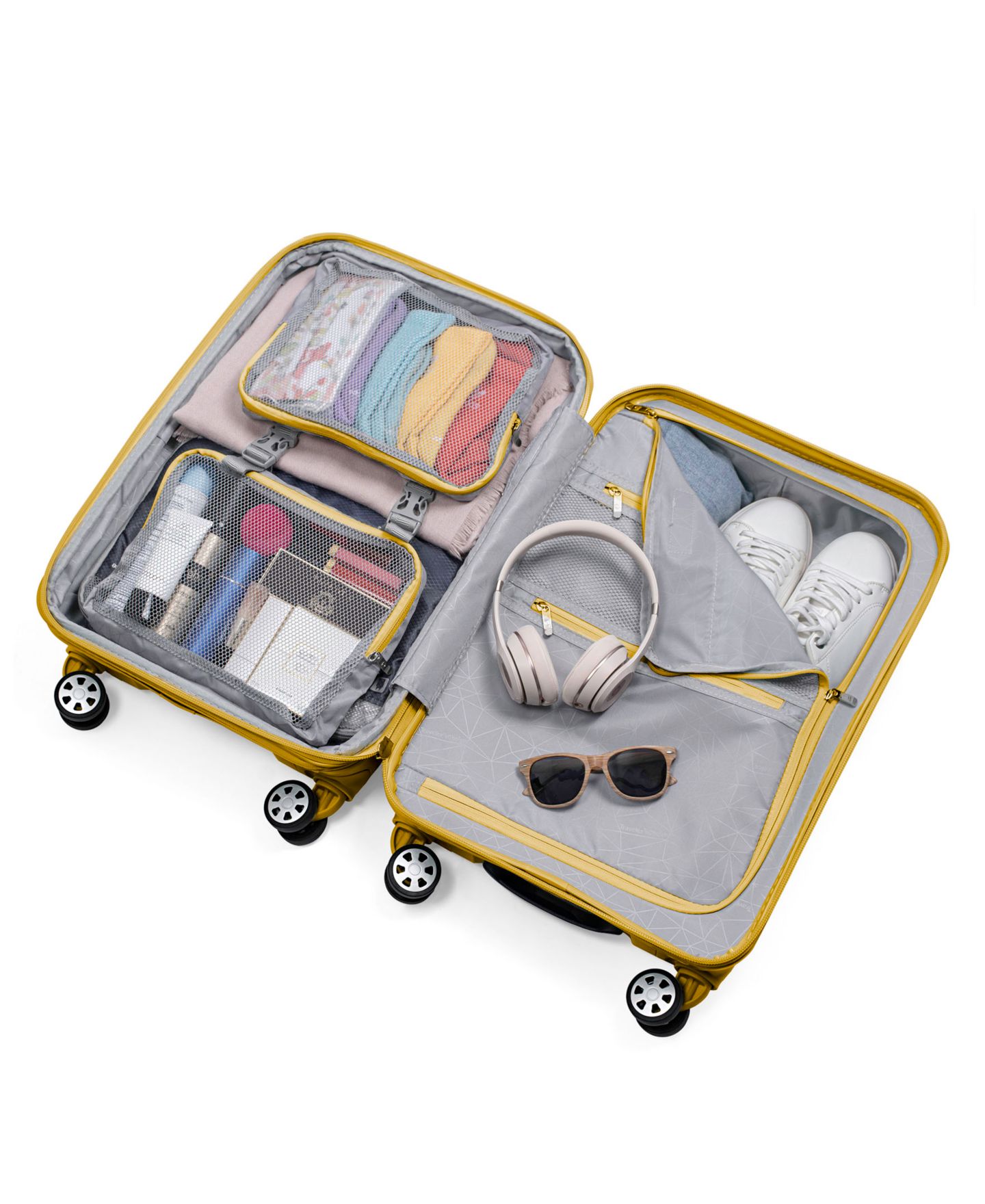 Чемоданы Traveler's Choice Pagosa 2-Pc. Hardside Expandable Spinner Luggage Set, цвет: Синий — фото 3