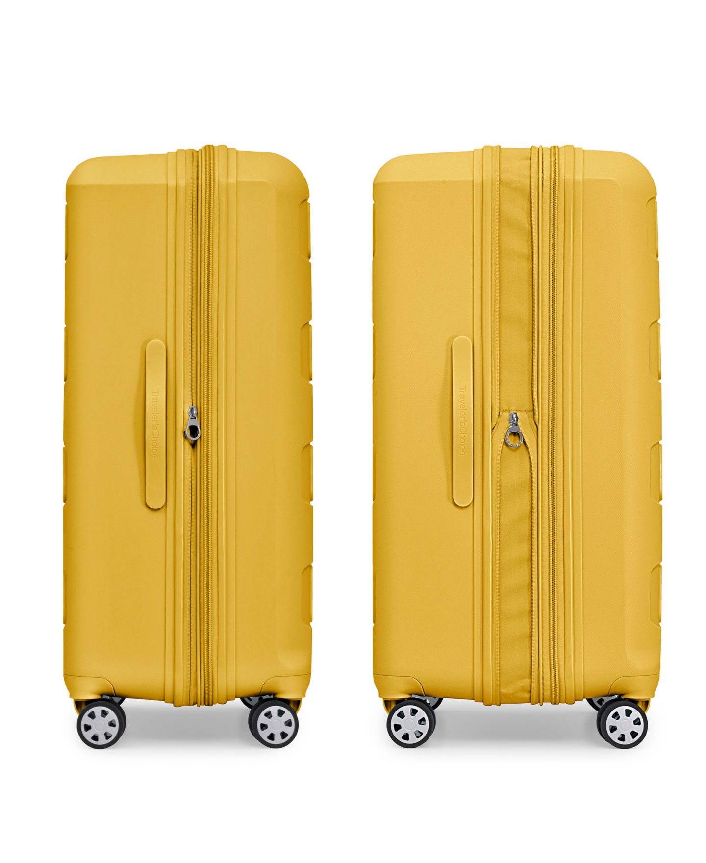 Чемоданы Traveler's Choice Pagosa 2-Pc. Hardside Expandable Spinner Luggage Set, цвет: Синий — фото 4