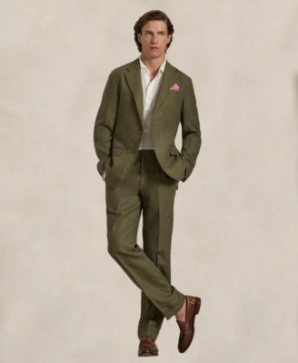 Men's Polo Soft Modern Linen Suit Jacket